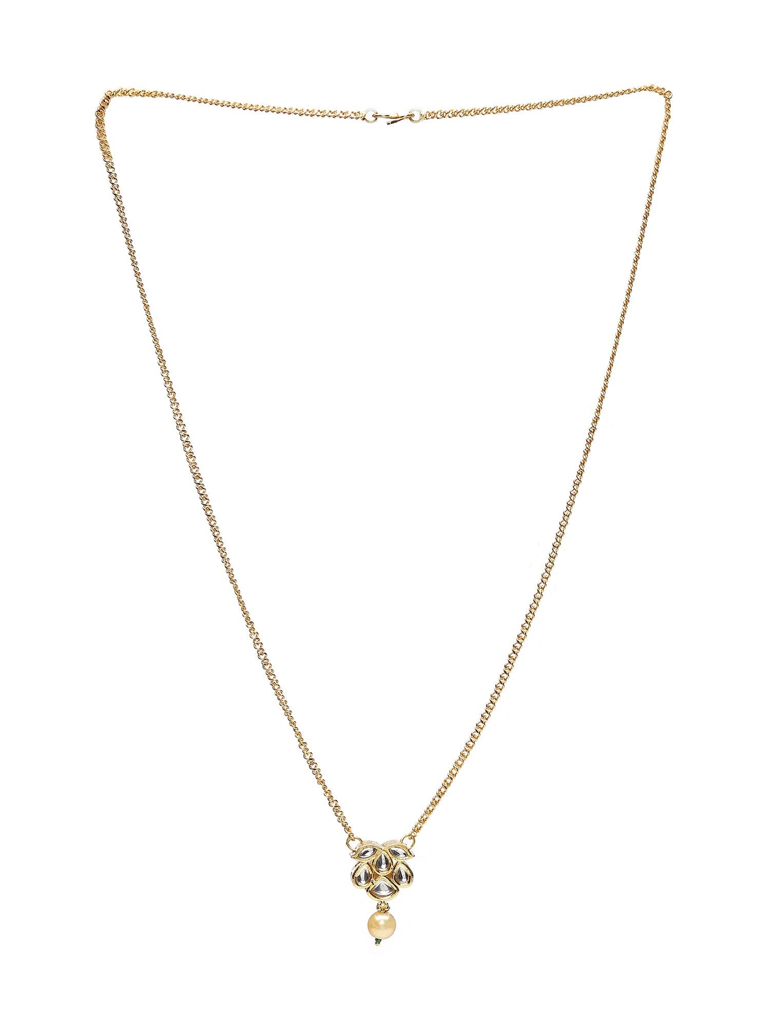 Long Kundan Necklace - Ruby Raang | Grocsy