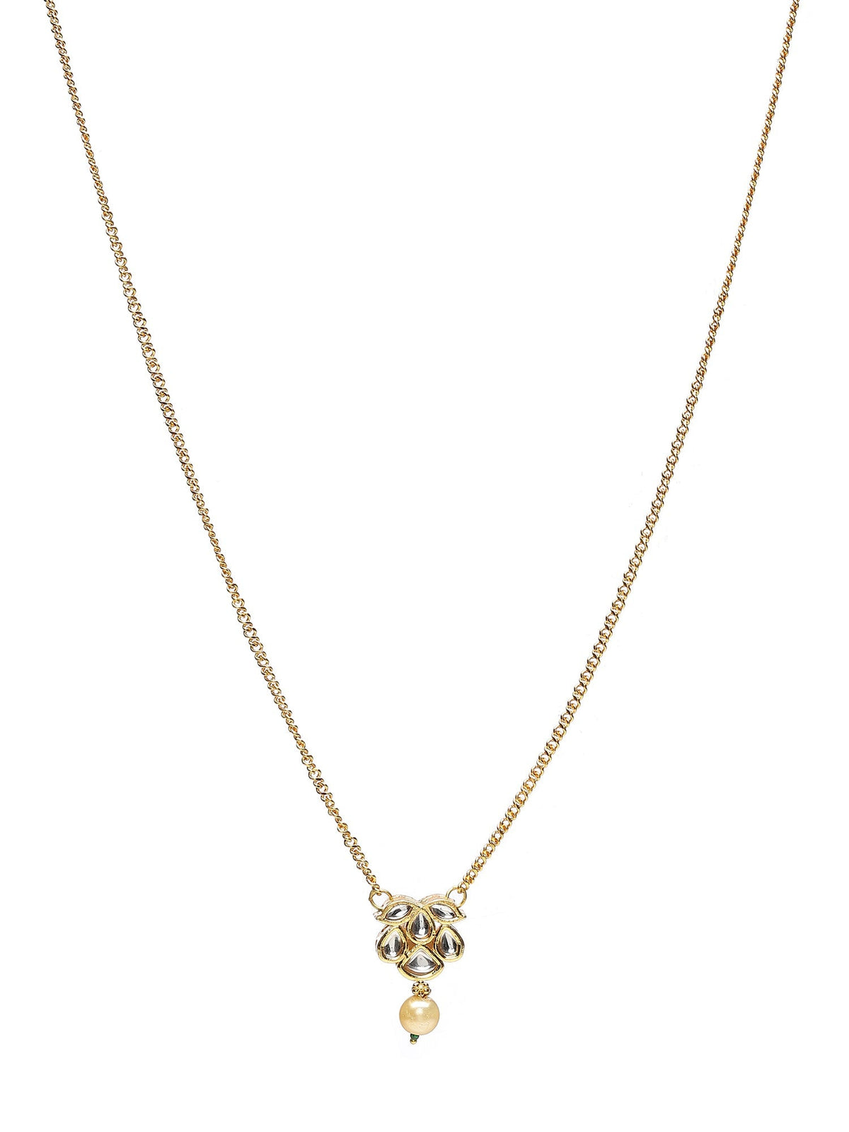 Long Kundan Necklace - Ruby Raang | Grocsy