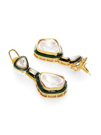 Kundan and Meenakari Earrings - Ruby Raang