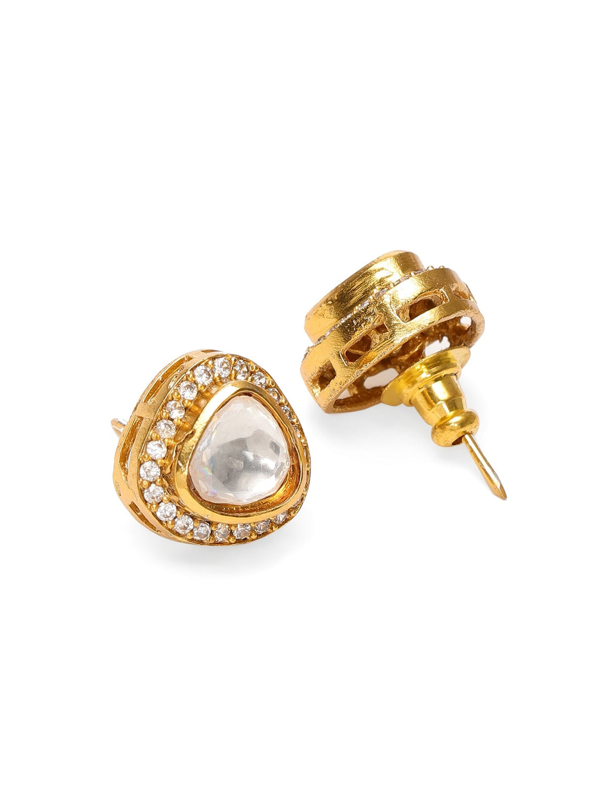Hasli with Kundan & Mossainite & Matching Studs - Ruby Raang