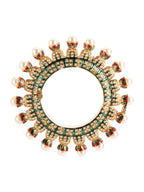 Oversized Pearl Meenakari Handcrafted Heavy Bangles (set of 2) - Ruby Raang | Grocsy