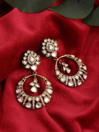 Chand Kundan Earrings - Ruby Raang | Grocsy