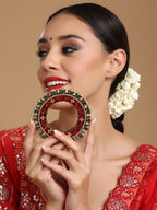 Meenakari Handcrafted Heavy Bangle - Ruby Raang | Grocsy