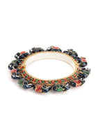 Elephant Blue Meenakari Handcrafted Heavy Bangle - Ruby Raang