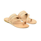 Stepsoft Men Natural Leather Kolhapuri Chappals – Ethnic Footwear For Festive Wear | Grocsy