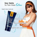 NutriGlow Advance Organics De Tan Cream Cleanser | Grocsy