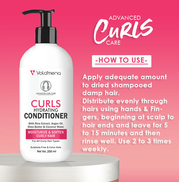 Volamena Curly Hair Hydrating Conditioner | Grocsy