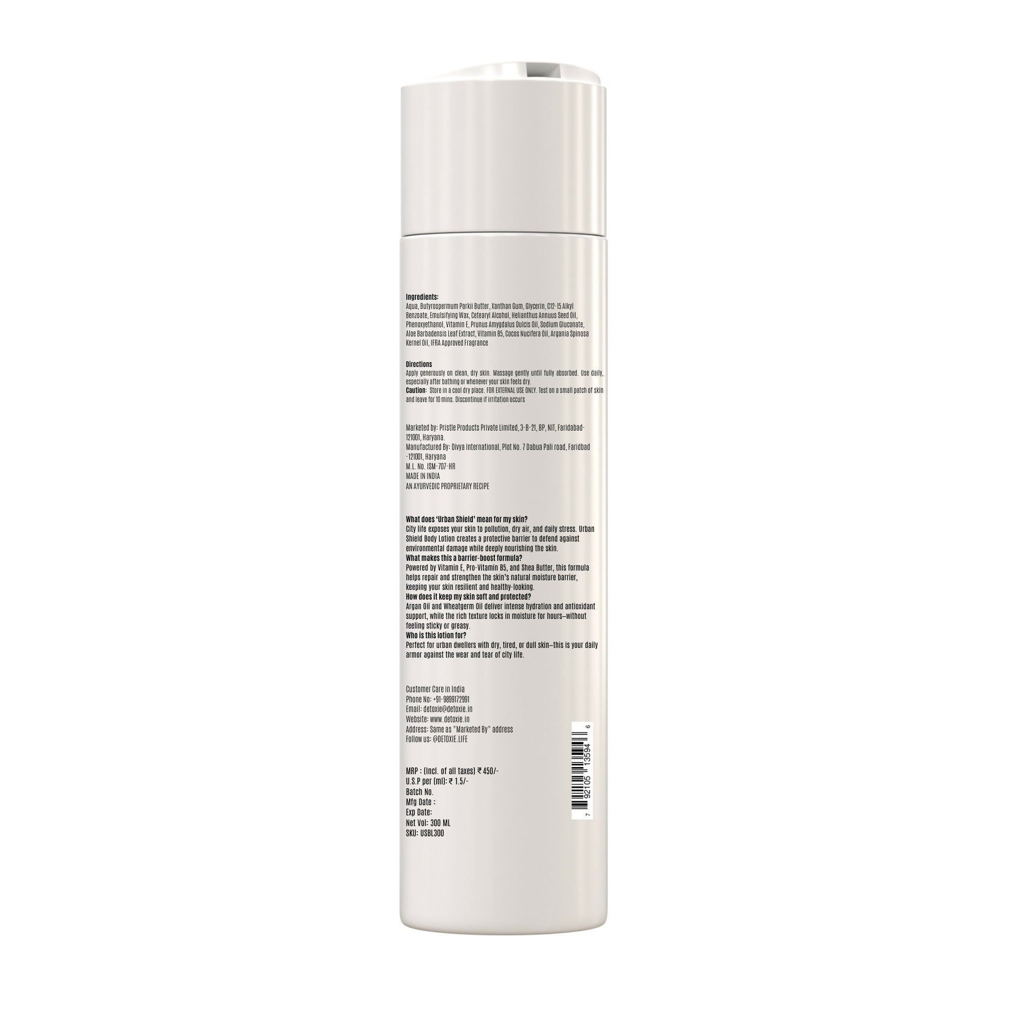 Detoxie Urban Shield Body Lotion | Grocsy