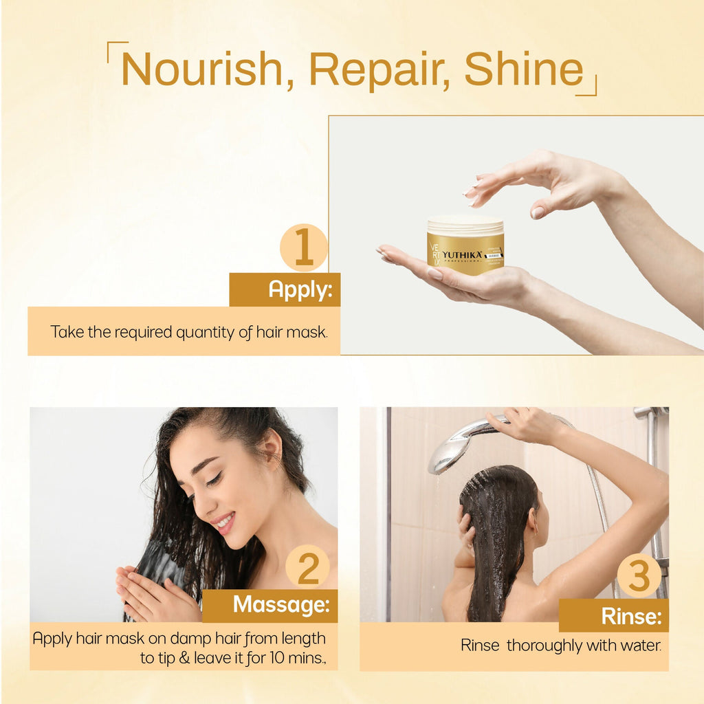 Yuthika Professional Vertix Hydrolyzed Keratin Hair Mask For Women & Men | Grocsy