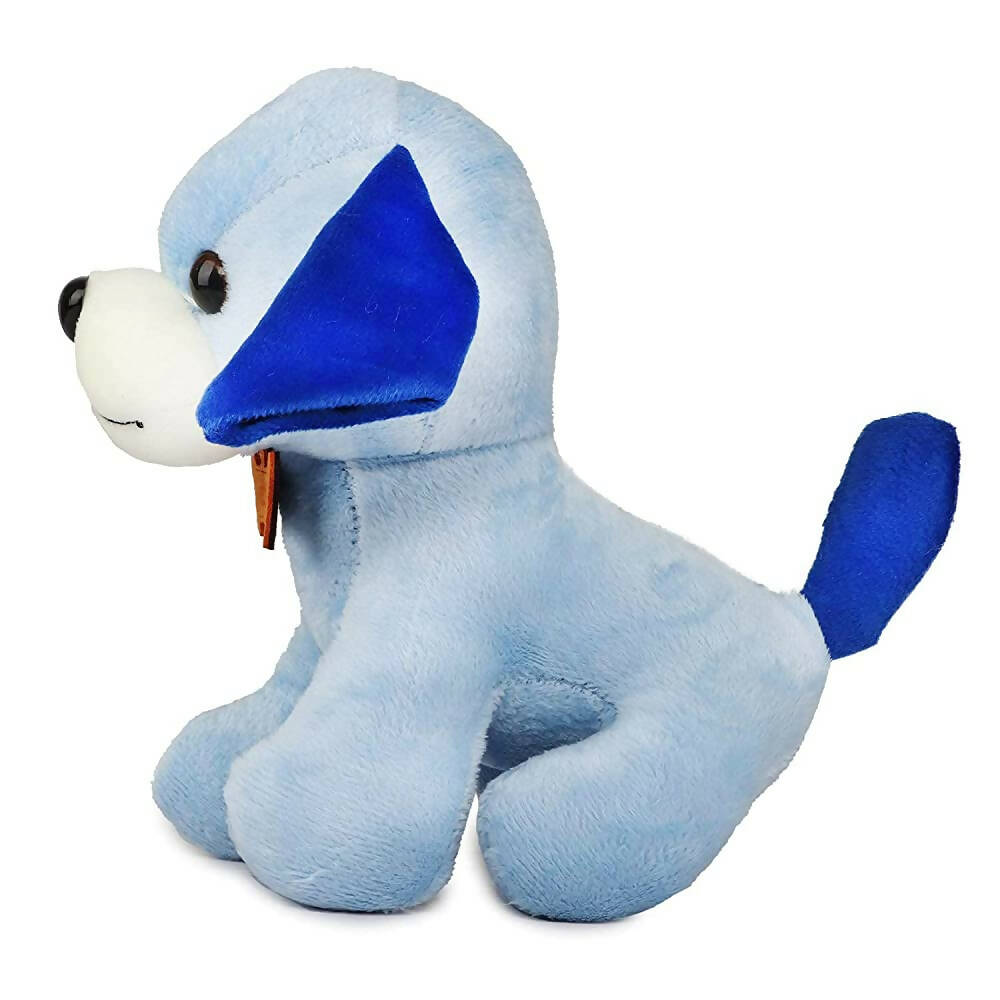 Webby Soft Animal Plush Standing Dog Toy 20cm-Blue | Grocsy