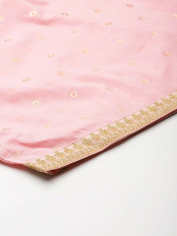 Ahalyaa Women's Traditional wear Kurta Set - Pink | Grocsy