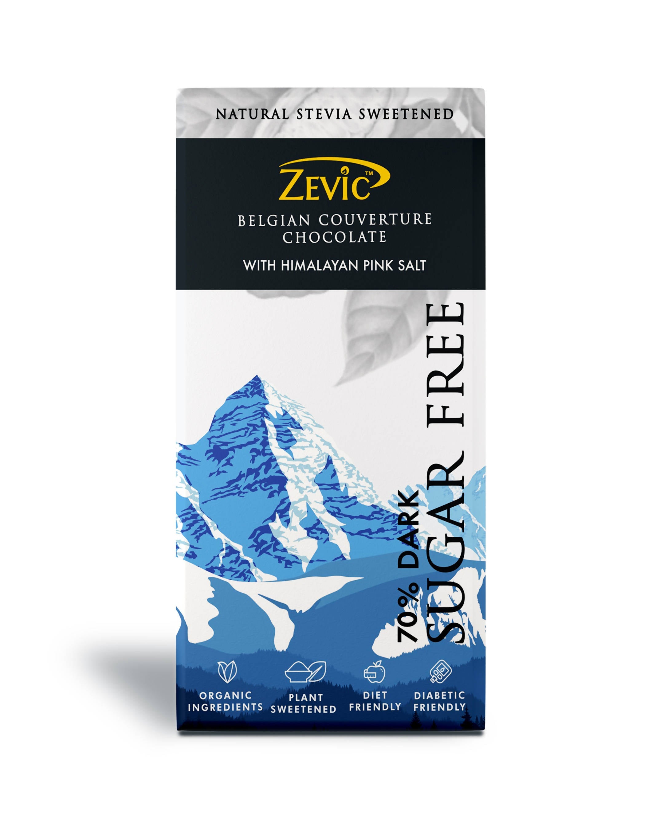 Zevic 70% Dark Belgian Couverture Chocolate with Himalayan Pink Salt | Grocsy
