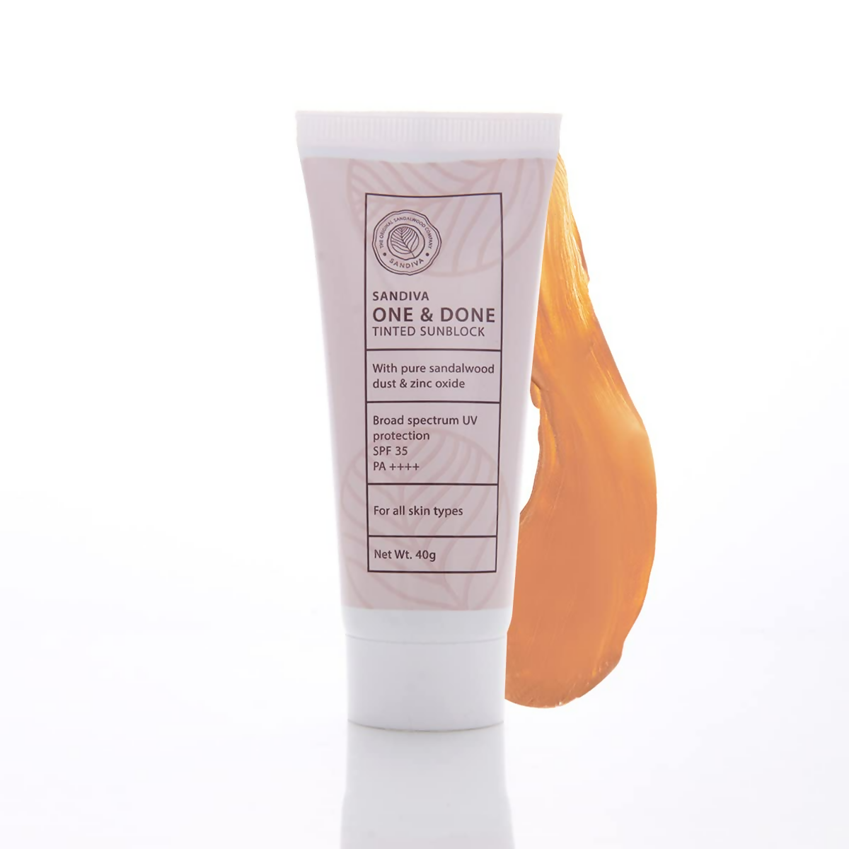 Sandiva One & Done Tinted Sunscreen With Zinc Oxide, SPF 35 PA++++, No White Cast - Tint 11 | Grocsy