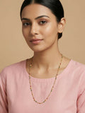 NVR Women Gold Plated Artificial Beads Chain | Grocsy