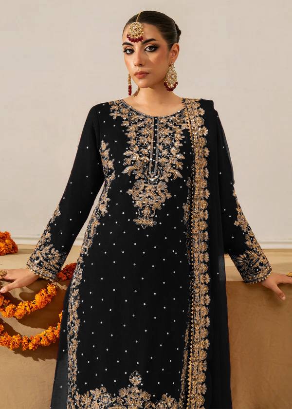 Lehenga Mart Designer Plazzo Suit For Women-Black | Grocsy
