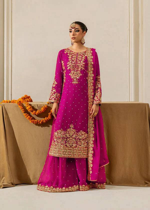 Lehenga Mart Designer Plazzo Suit For Women-Pink | Grocsy