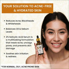 myUpchar Ayurveda 2% Salicylic Acid + Zinc PCA Anti Acne Face Serum | Grocsy