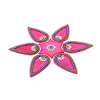 Kundan HandiKrafts Drop Rangoli Pink (Medium)