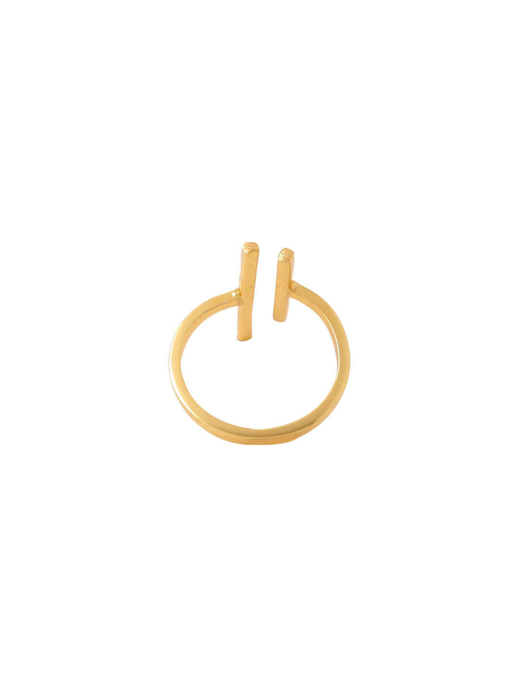 NVR Women's Western Gold-Polished Ajustable Finger Ring | Grocsy