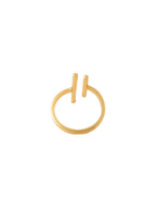 NVR Women's Western Gold-Polished Ajustable Finger Ring | Grocsy