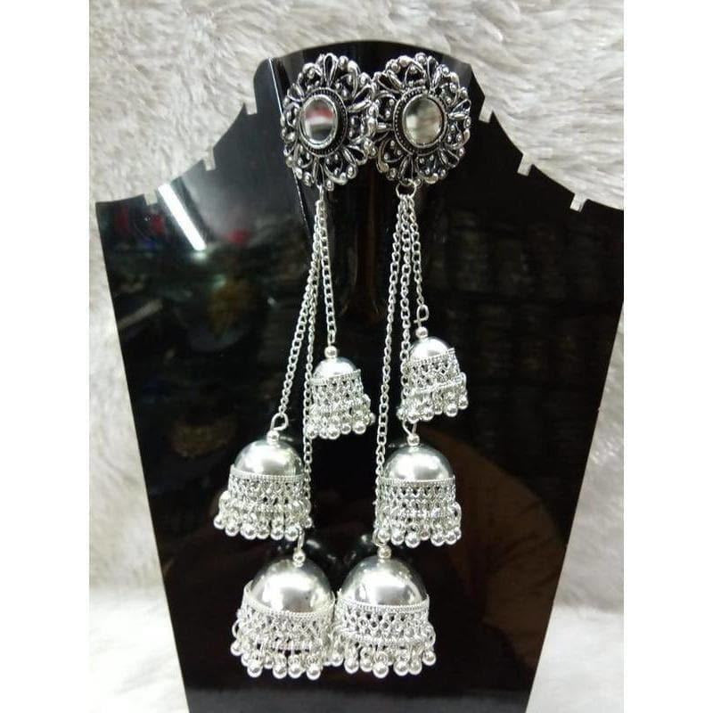 MS Fashion India Latest Fashion Kashmiri Multiple Hanging Jhumka Earrings | Grocsy