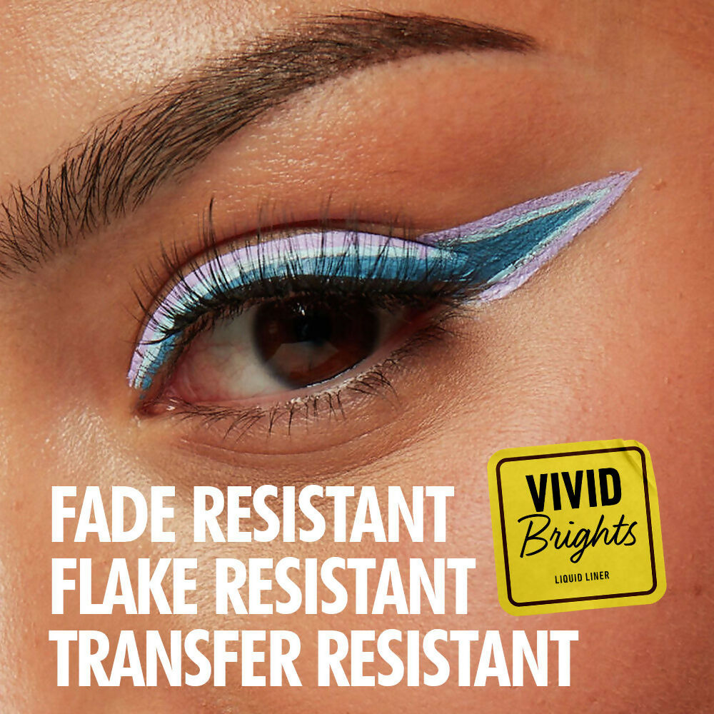 NYX Professional Makeup Vivid Bright Liquid Eyeliner - Ghosted Green | Grocsy