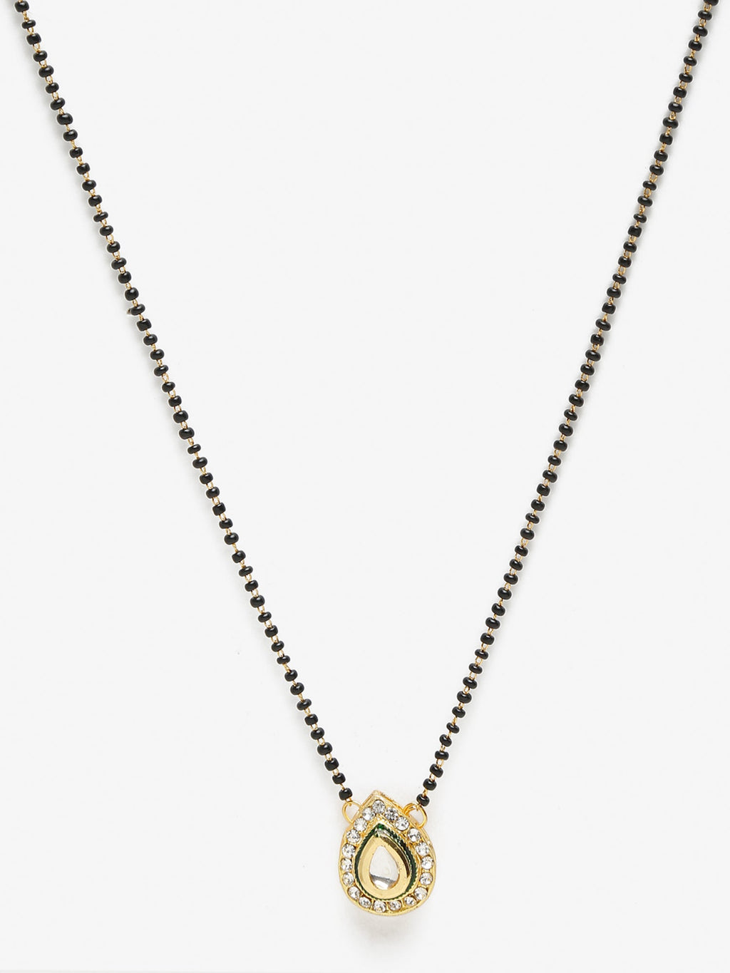 Black Gold Kundan Mangalsutra - Ruby Raang | Grocsy