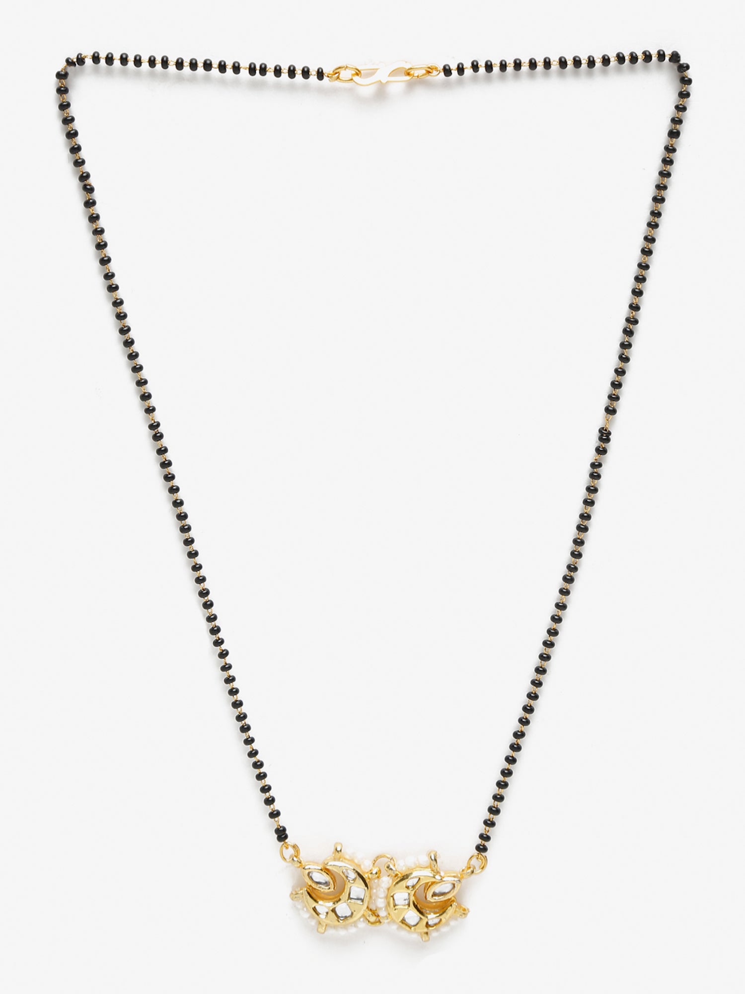 Gold-Polished Kundan Mangalsutra - Ruby Raang | Grocsy