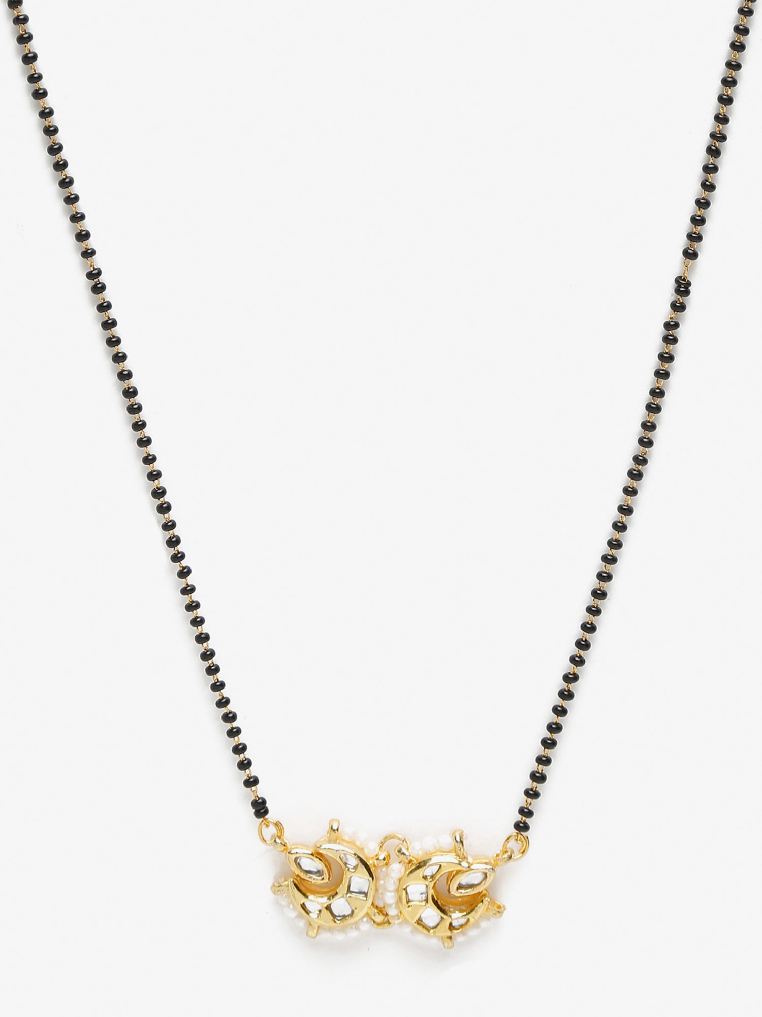 Gold-Polished Kundan Mangalsutra - Ruby Raang | Grocsy