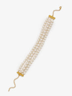 Gold-Toned White Gold-Polished Handcrafted Necklace - Ruby Raang | Grocsy