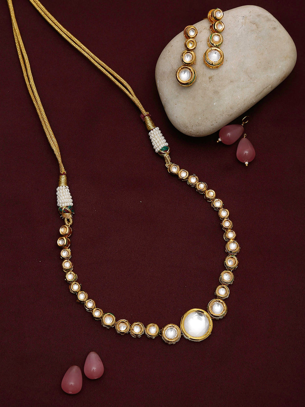 Women's Choker With Earrings - Ruby Raang | Grocsy