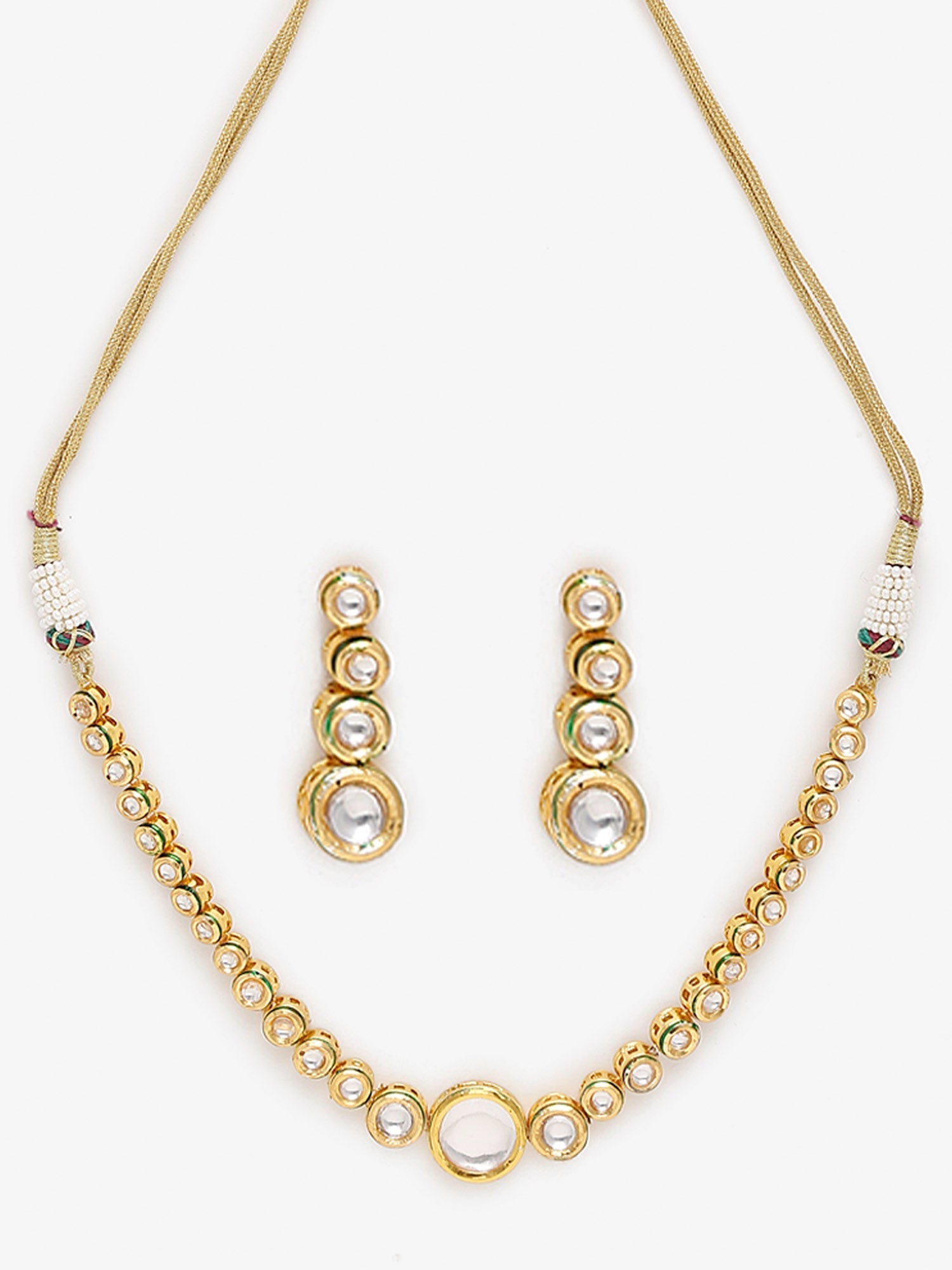 Women's Choker With Earrings - Ruby Raang | Grocsy