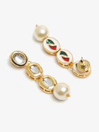 Gold-Toned Contemporary Ear Cuff Earrings - Ruby Raang