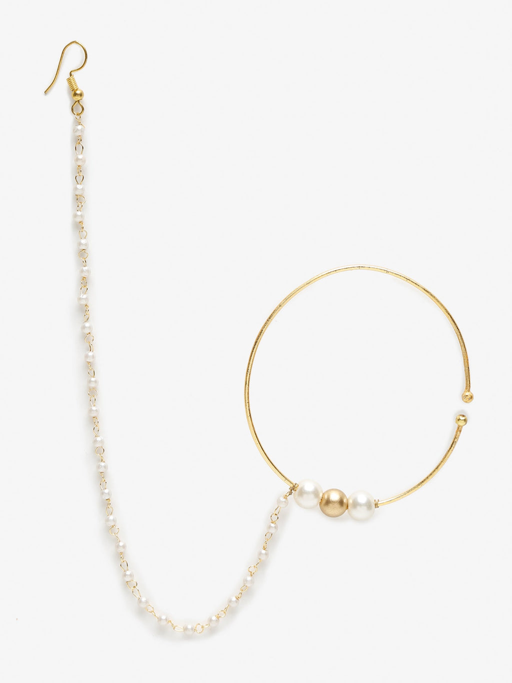 Women's Pearl Nose Ring - Ruby Raang | Grocsy