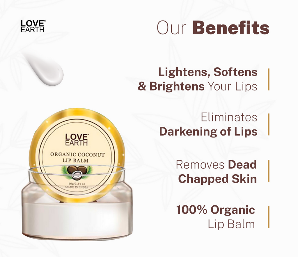 Love Earth Organic Coconut Lip Balm | Grocsy