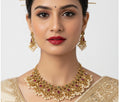 Jewel City Stunning Handcrafted Antique Gold-Plated Necklace Set | Grocsy