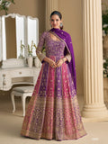 Aarshi Fashions Purple Georgette Wedding Gowns | Grocsy