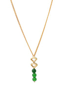 Ruby Raang Green Aventurine Kundan Necklace | Grocsy
