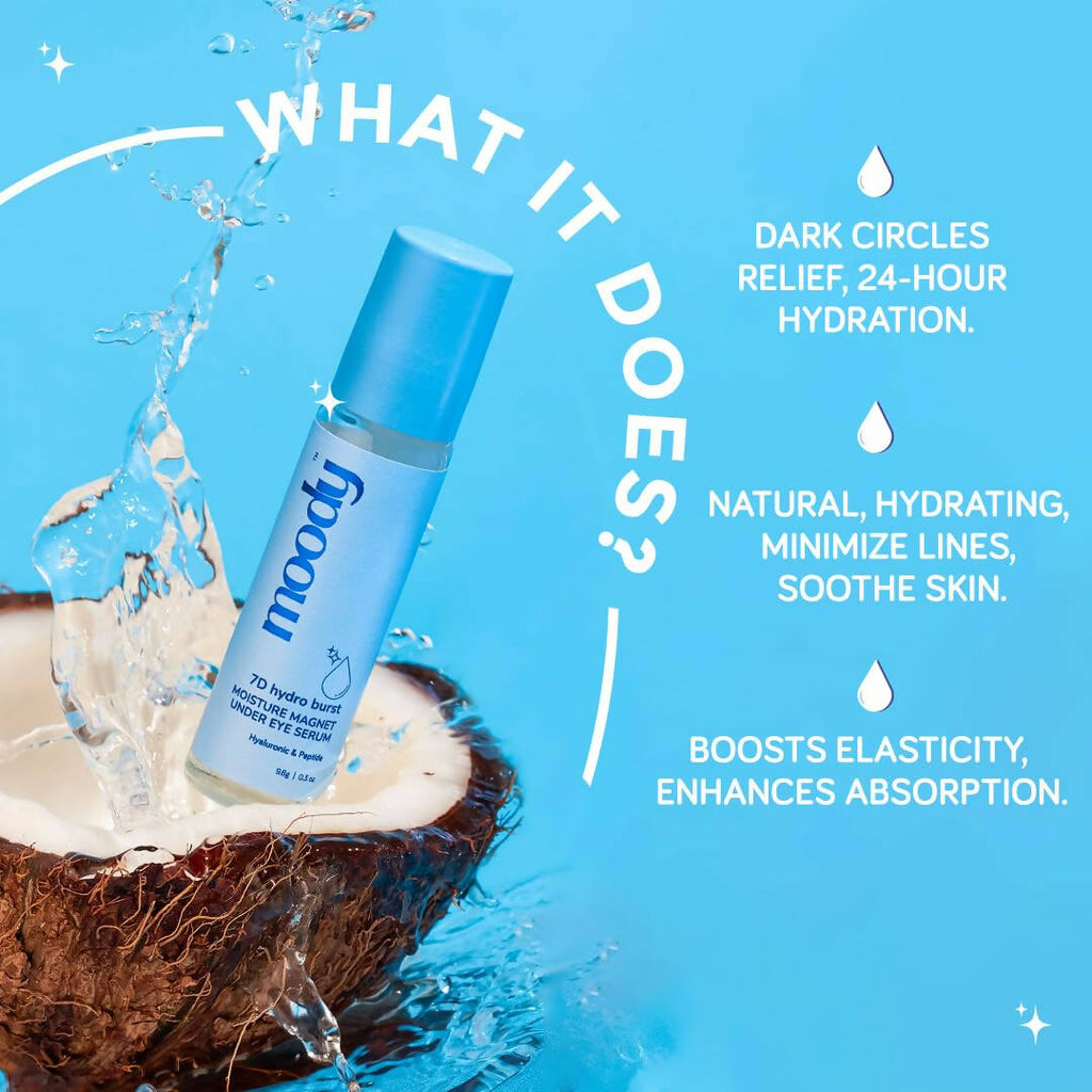 Moody 7D Hydro Burst Under Eye Roll On Serum | Grocsy