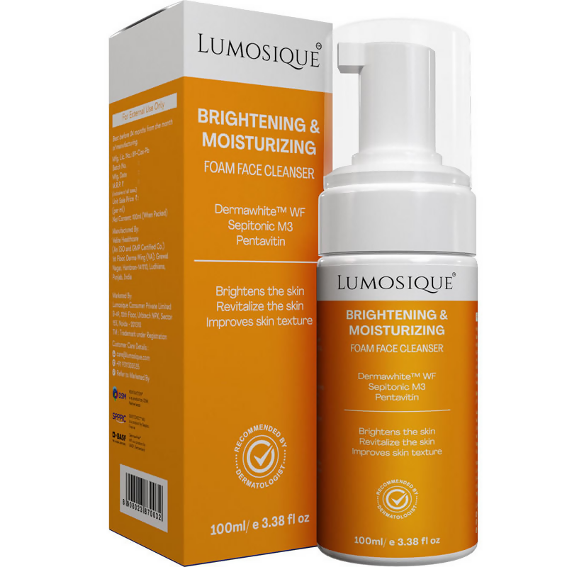 Lumosique Brightening And Moisturizing Foam Face Cleanser | Grocsy