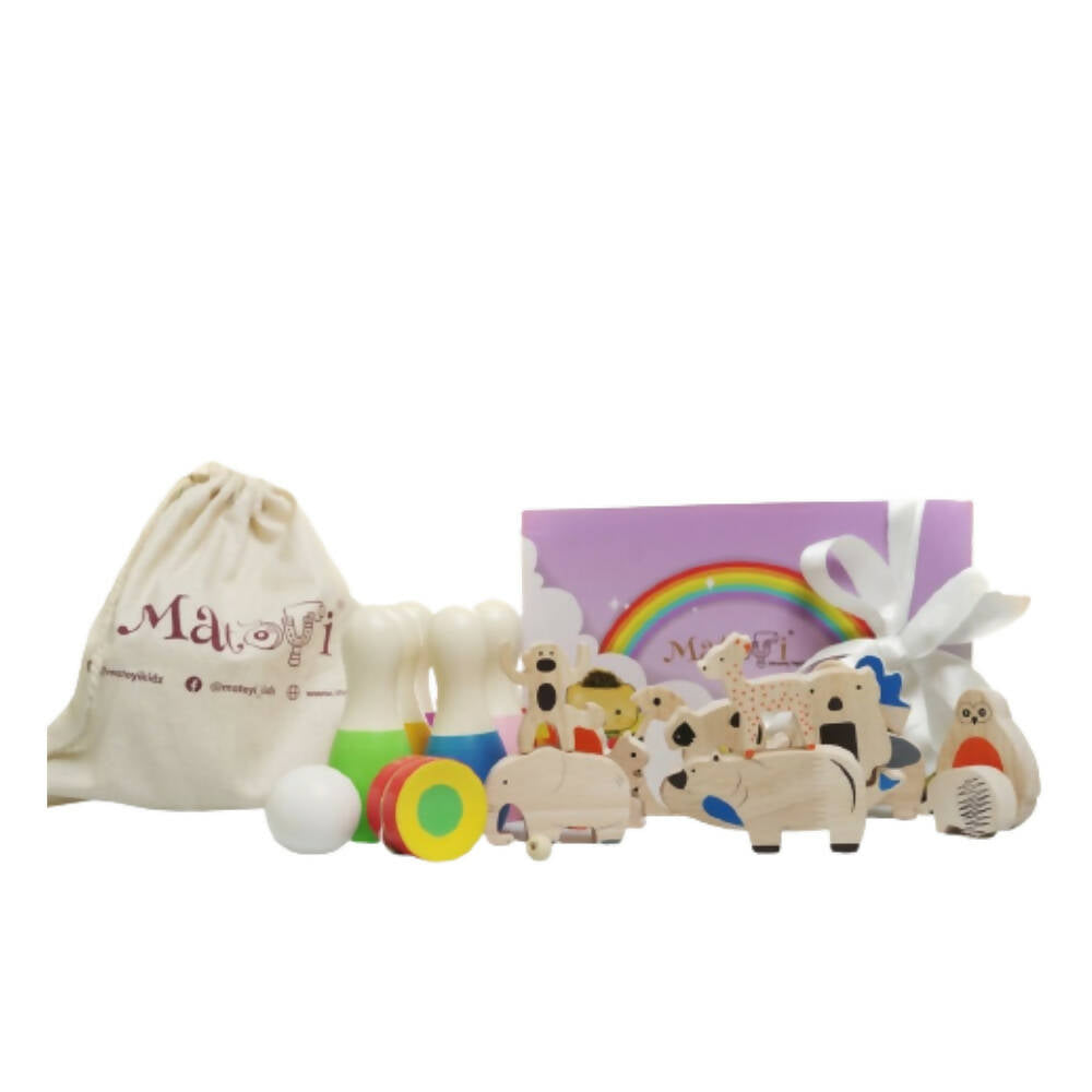 Matoyi Color Bowling Pin & Animal Stacker & Yoyo For Kids | Grocsy