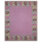 Rudra Bazaar Multicolour 210 TC Cotton Double King Bedsheet With 2 Pillow Covers | Grocsy