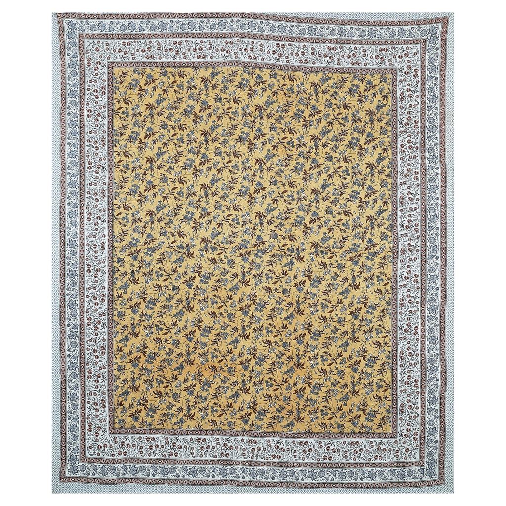Rudra Bazaar Multicolour 210 TC Cotton Double King Bedsheet With 2 Pillow Covers | Grocsy