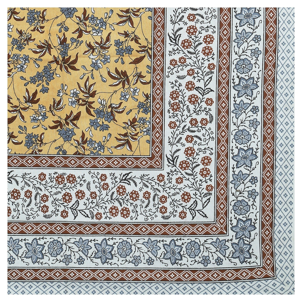 Rudra Bazaar Multicolour 210 TC Cotton Double King Bedsheet With 2 Pillow Covers | Grocsy