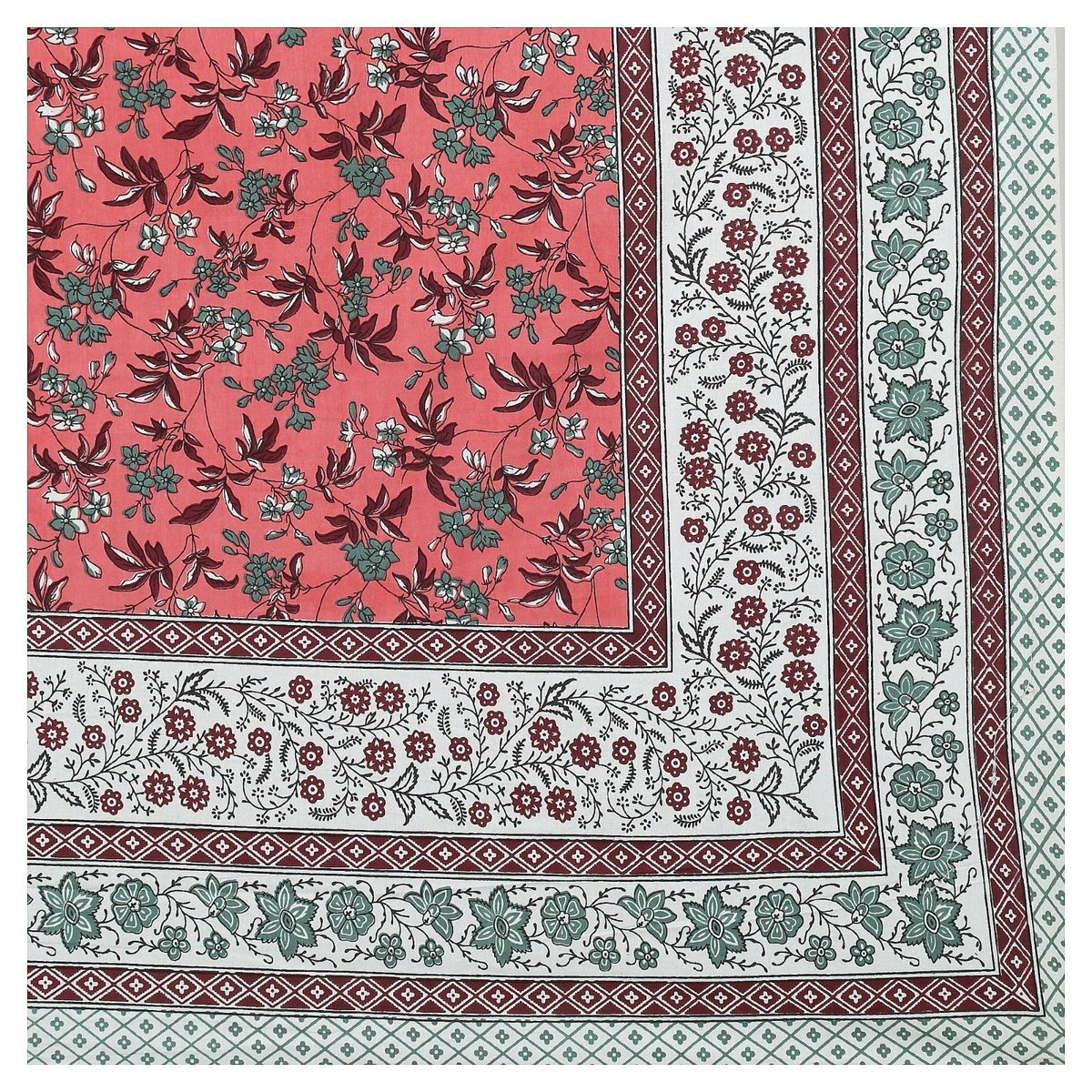 Rudra Bazaar Multicolour 210 TC Cotton Double King Bedsheet With 2 Pillow Covers | Grocsy