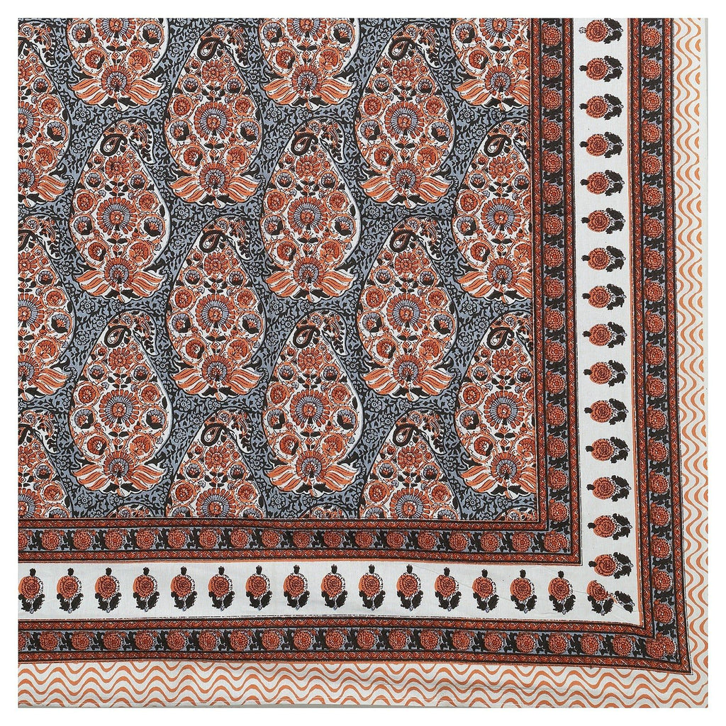 Rudra Bazaar Multicolour 210 TC Cotton Double King Bedsheet With 2 Pillow Covers | Grocsy