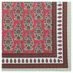 Rudra Bazaar Multicolour 210 TC Cotton Double King Bedsheet With 2 Pillow Covers | Grocsy