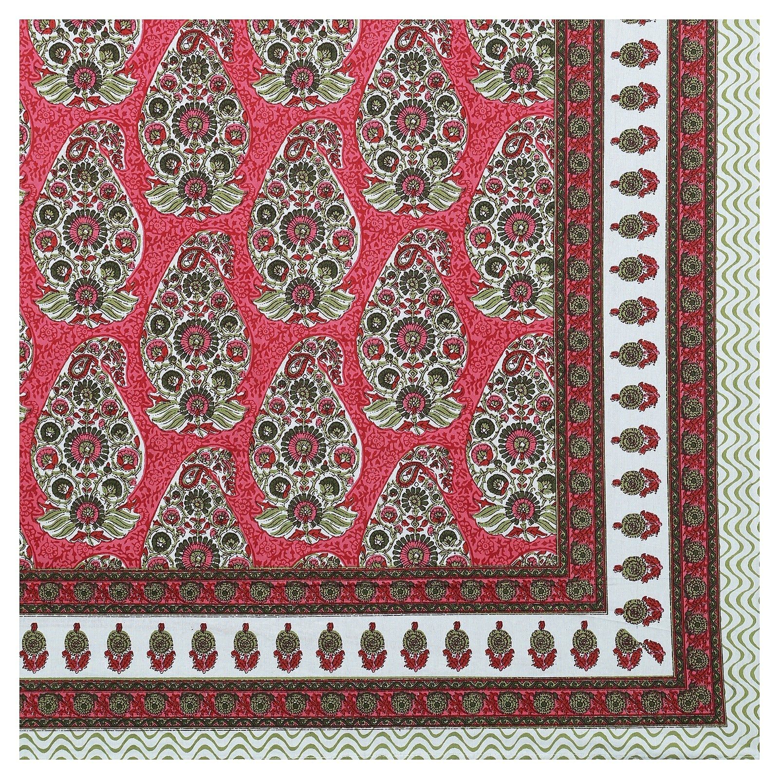 Rudra Bazaar Multicolour 210 TC Cotton Double King Bedsheet With 2 Pillow Covers | Grocsy