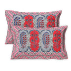 Rudra Bazaar Multicolour 210 TC Cotton Double King Bedsheet With 2 Pillow Covers | Grocsy