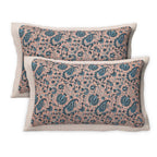 Rudra Bazaar Multicolour 210 TC Cotton Double King Bedsheet With 2 Pillow Covers | Grocsy